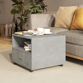 furnicato Couchtisch Grau Holzwerkstoff 55 x 40 x 55 cm