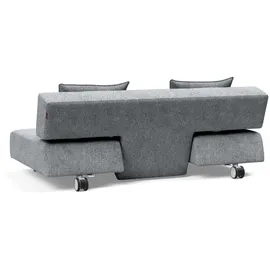 Innovation Living Schlafsofa Polyester 2-Sitzer Grau