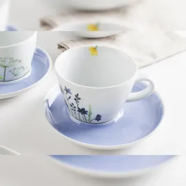 Kahla Five Senses Wildblume Kombiservice 12-tlg. blau/rot