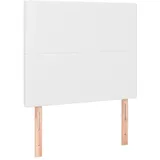 vidaXL Kopfteil Weiß 100x5x118/128 cm Kunstleder