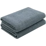 ZOLLNER Handtuchset 2-tlg. grau