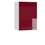 Vicco Badschrank Fame-Line Bordeaux Hochglanz/Weiß 50 x 72 cm
