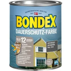 Bondex Dauerschutz-Farbe Schiefer 0,75L