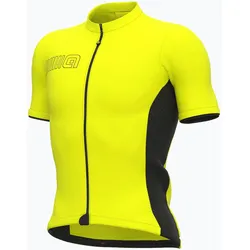 Alé Colour Block Kurzarmtrikot Gelb Fluo S