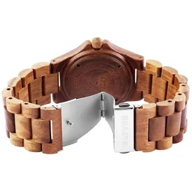 Raptor Damen - Holzuhr Holz Armbanduhr Strichindex Analog Quarz RA20208 - Braun