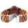 Raptor Damen - Holzuhr Holz Armbanduhr Strichindex Analog Quarz RA20208 - Braun