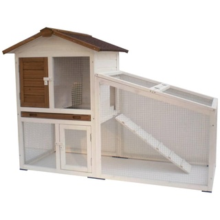 @Pet Hasenstall 2 Etagen 140 x 65 x 100 cm weiß