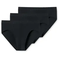 SCHIESSER Minislip unifarben schwarz 10 3er Pack