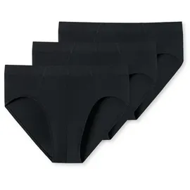 SCHIESSER Minislip unifarben schwarz 10 3er Pack