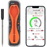 ThermoPro TempSpike Fleischthermometer Kabellos 150m Bluetooth Grillthermometer IP67 Meat Thermometer Bratenthermometer für Backofen Grill Smoker Rotisserie Airfryer Sicher im Geschirrspüler