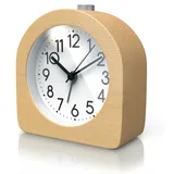 Bearware Wecker analog hellbraun