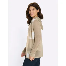Classic Basics Ajour-Strickjacke in Braun 56