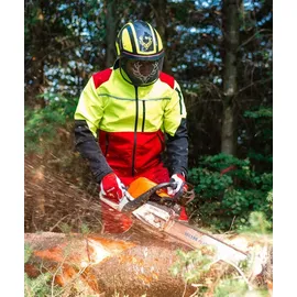 KOX Forstjacke Transform Rot/Gelb Größe 66/68 - Weiß