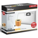 McFilter Staubsaugerbeutel KA 40, 10 Stk, 1 Filter für Kärcher KFI 357 WD 2 Plus WD 3 Serie WD 3 V-17/4/20, KWD 1-3, SE 4001, SE 4002, passend wie 2.863-314.0 2.863-303.0