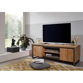 Main Möbel TV-Schrank TV Element 150cm Eiche & Metall gebürstet