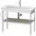 Duravit White Tulip 98,4x45cm, Me, bo, HTH li, Tau s-matt