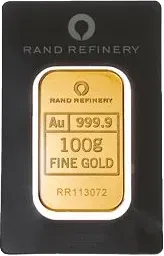 100 g Goldbarren Rand Refinery