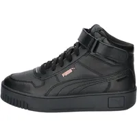 Puma Carina Street Mid Sneaker, Black Black Rose Gold, 38.5 EU