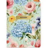 Groh Verlag Notizheft Blumenglück Floral A6 Punkteraster