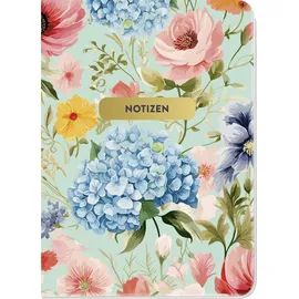 Groh Verlag Notizheft Blumenglück Floral A6 Punkteraster