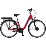 Fischer Fahrrad E-Bike »CITA 1.0 317«, 3 Gang, Pedelec, Elektrofahrrad für Damen u. Herren rot