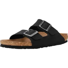 Birkenstock Arizona Vegan Birko-Flor Nubuk schmal schwarz 38