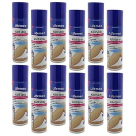Lifemed Kühlpad Kühlspray 12x 300ml - Akute Schmerzlinderung Sport Prellungen, Set 12-tlg., Kühlspray, Eisspray Sportkältespray Kühlung Sportverletzung weiß