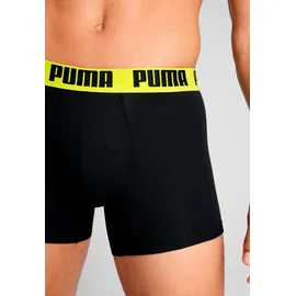 Puma Everyday Basic Boxershorts Grau/Gelb XL 2er Pack