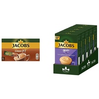 Jacobs Kaffeespezialitäten 3 in 1, 120 Sticks mit Instant Kaffee, 12 x 10 Getränke & Cappuccino Milka Kaffeespezialität, 40 Sticks mit löslichem Bohnenkaffee, 5 x 8 Getränke