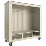 Plus Gartenhaus Siesta 1,79 x 0,68 m Beige