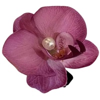Phalaenopsis Orchidee künstliche Blumen-Haarspange, hawaiianische Blumen-Haarspangen, elegante Kunstseide, Orchidee, Kopfschmuck, Haarnadeln, Kopfbedeckung für Damen und Kinder
