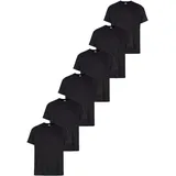 FRUIT OF THE LOOM T-Shirt », sechs Stück in unterschiedlicher Farbkomination« Packung, 6er-Pack, 6 Stk. mit Rundhalsausschnitt Gr. S (44/46), black, , 38470836-S