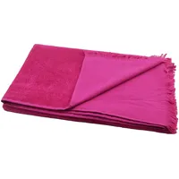 Sensepura Hamamtuch Frottee 2in1 Badetuch Magenta-pink Saunatuch Strandtuch mit