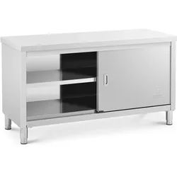 Royal Catering Edelstahl-Arbeitsschrank - ECO - 150 x 60 cm - 500 kg -