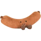 23CM Amuseables Ham Hot Dog Puppe, weiches und kuscheliges Pluschtier JellyCat