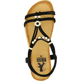 2GO FASHION Sandale Damen Schwarz 39