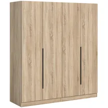 Möbel Boss Drehtürenschrank KOPENHAGEN 160 x 181 x 52 cm Sonoma Eiche