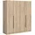 Möbel Boss Drehtürenschrank KOPENHAGEN 160 x 181 x 52 cm Sonoma Eiche