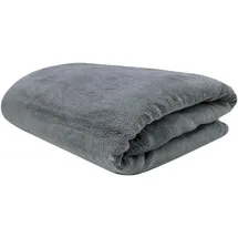 ZOLLNER Kuscheldecke,, Graphit, Textil, 150x200 cm, Oeko-Tex® Standard 100, Wohntextilien, Decken, Kuscheldecken