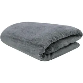 ZOLLNER Kuscheldecke,, Graphit, Textil, 150x200 cm, Oeko-Tex® Standard 100, Wohntextilien, Decken, Kuscheldecken