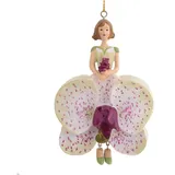 Kunstblume Blumenmädchen Orchidee Dekohänger Blumen Deko-Objekt Orchidee, ROSEMARIE SCHULZ Heidelberg, Höhe 12 cm weiß