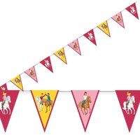 3,5m Wimpelkette * BIBI & TINA * mit 10 Wimpeln für Kinderparty und Kindergeburtstag von DH-Konzept // Blocksberg Deko Partykette Girlande Banner Party Set