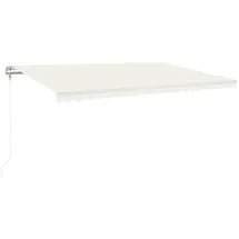vidaXL Automatische Markise mit LED Windsensor 500x300 Cm Creme