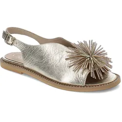 Goldene Sandalen Chebello Elegante Damenschuhe, 37