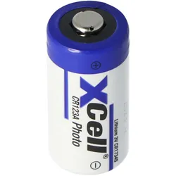XCell Photobatterie CR123A Lithium Batterie 3 Volt max. 1550mAh, 34,5x17mm 19Gramm Lose Ware bulk