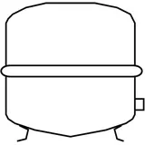 Viessmann Vitoset Membran-druckausdehnungsgefäß H 80 weiß für Heizung - 7938087