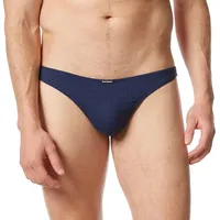 Bruno Banani String "CHECK LINE 2.0 STRING", Herren, Gr. 8 (XXL), blau (marine karo), Obermaterial: 90% Polyamid, 7% Elasthan, 3% sonstige Fasern, kariert, bequem, Unterhosen String