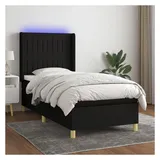 vidaXL Boxspringbett 100 x 200 cm Schwarz