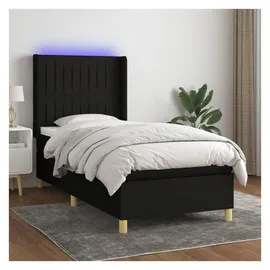 vidaXL Boxspringbett 100 x 200 cm Schwarz