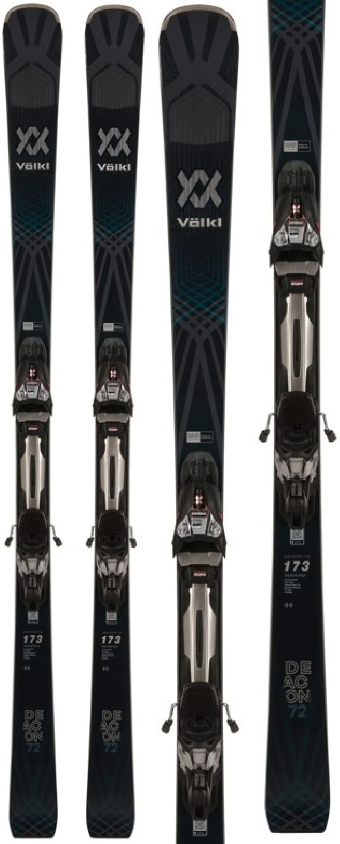 Völkl Deacon 72 Skiset Black Edition 2024 - 173